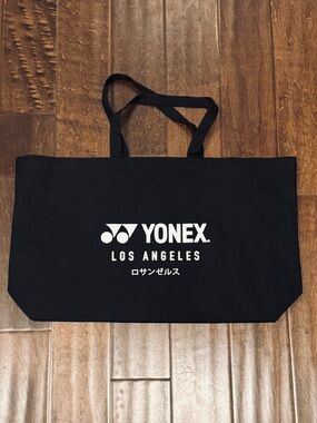 Yonex Los Angeles Black Canvas Tote Bag
